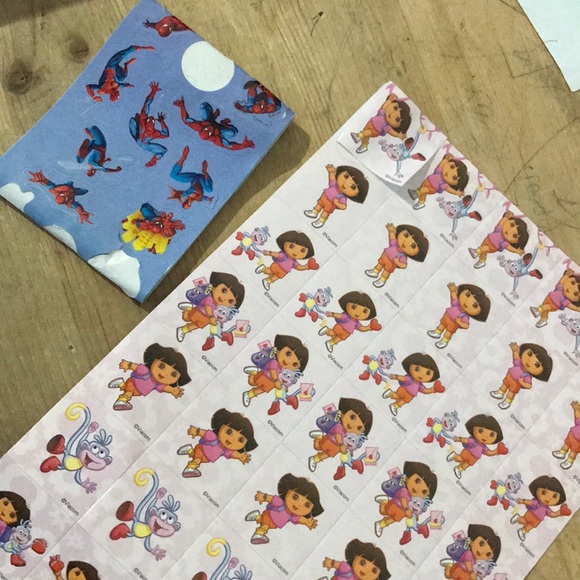 Dora & boots sheet stickers and Spider-Man sticker - Picture 2 of 3
